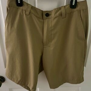 Banana Republic Flat Front Men’s Khaki Shorts, Size 34